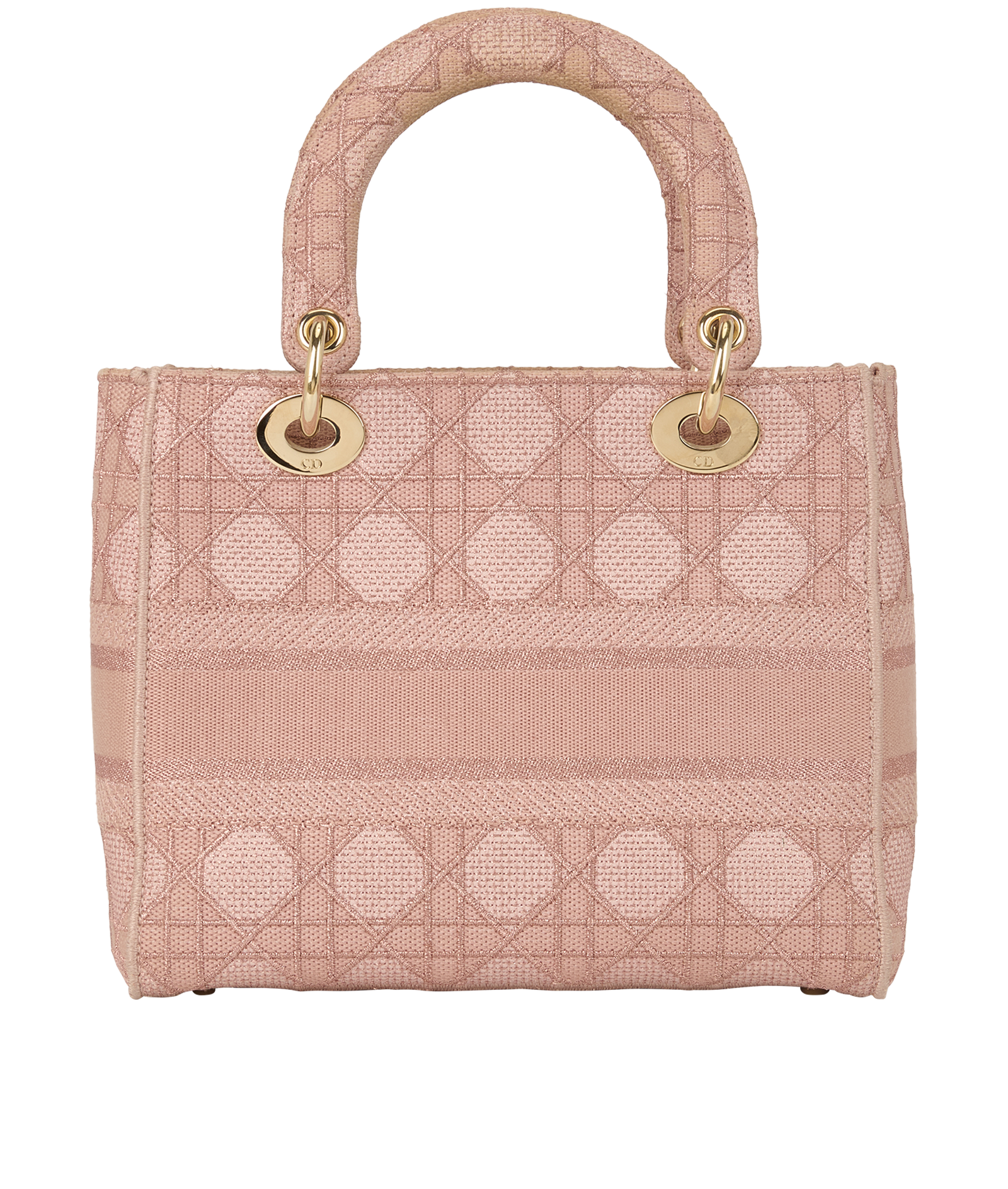 Medium Lady D-Lite, &pound;1,900, Handbags, Pink, Fabric, Back view